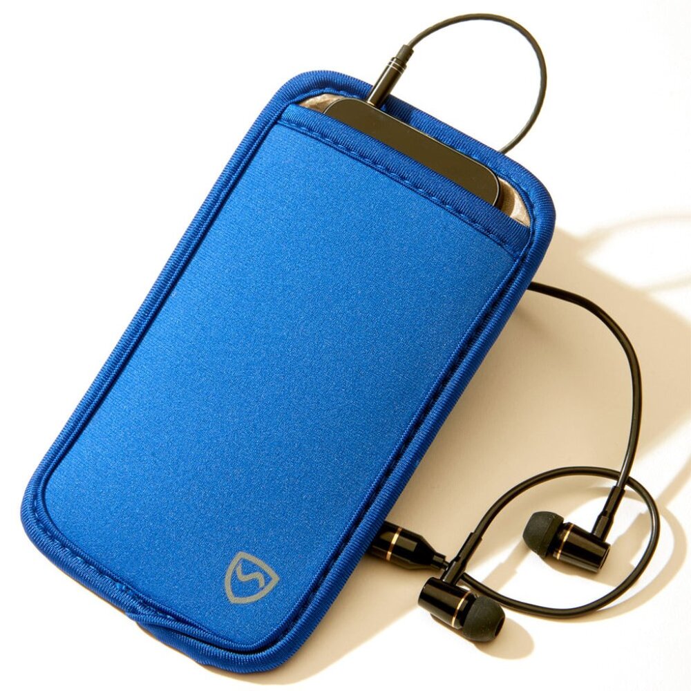 SHIELD YOUR BODY (SYB) BLUE Phone Pouch- SHIELD Wireless EMF Radiation